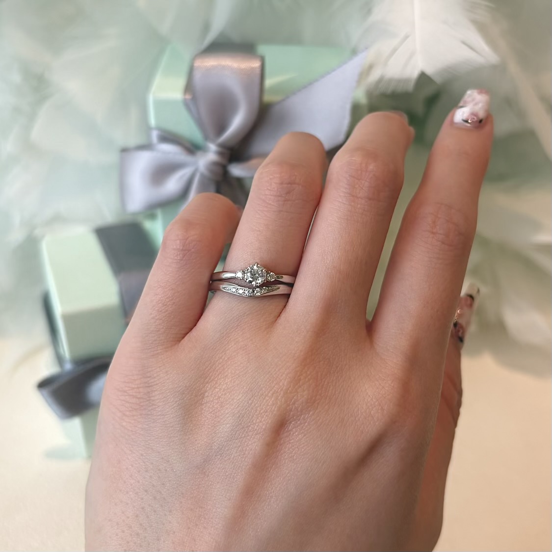 メモリーオブエタニティの婚約指輪とザジャーニーの結婚指輪　鍛造製法