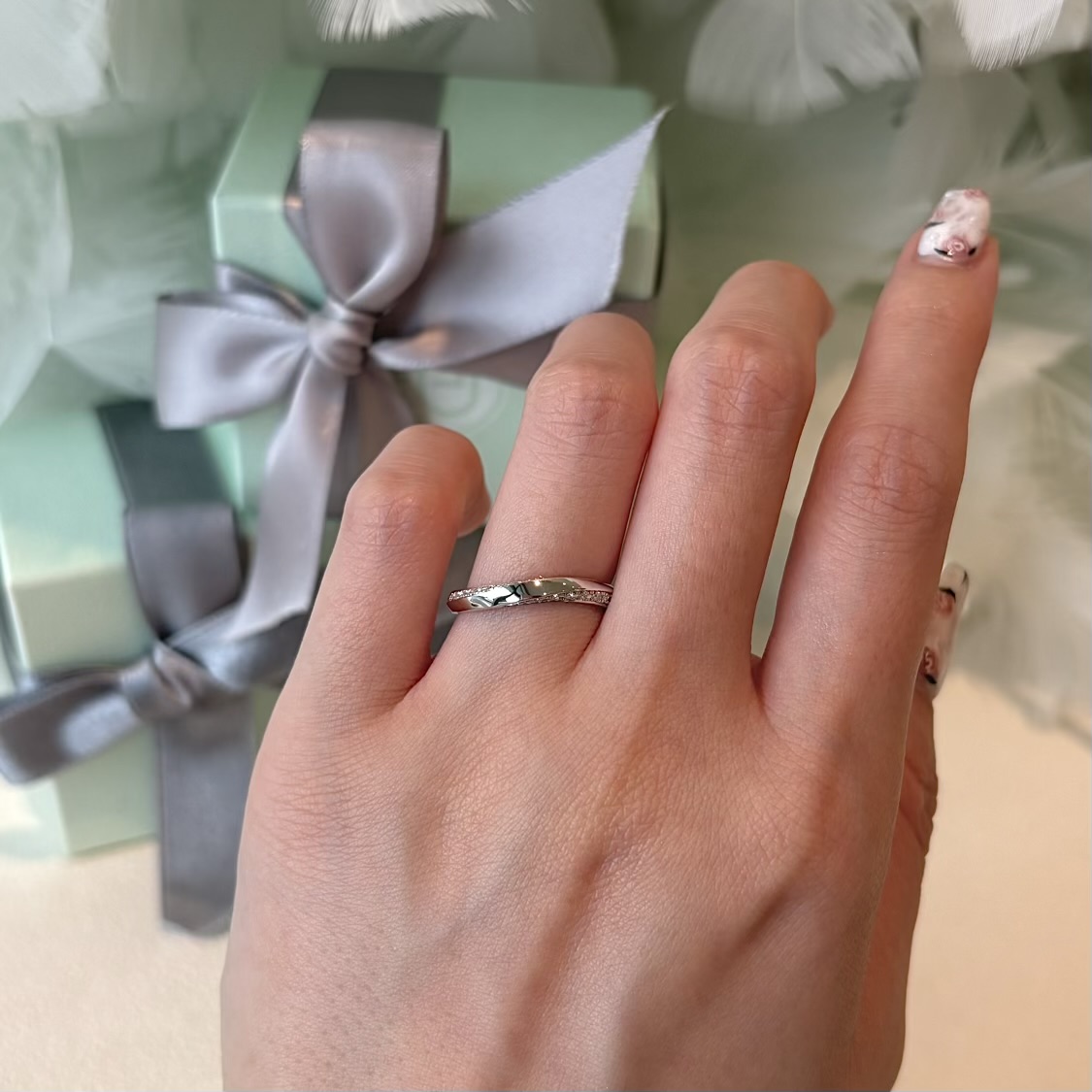 永遠結婚指輪　プラチナダイヤモンド入り