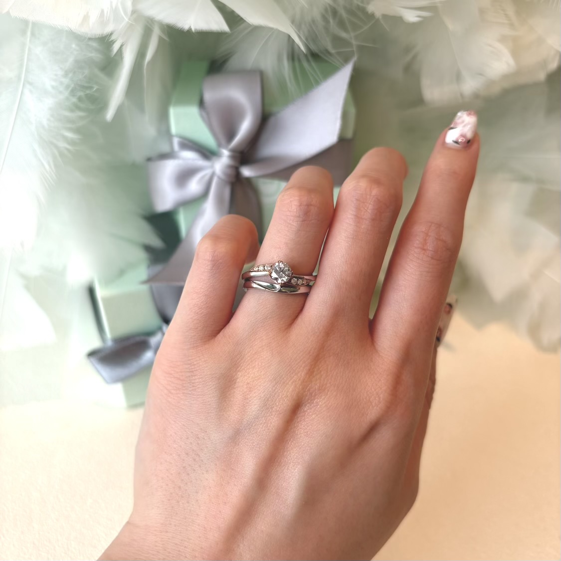 ハニーハートの婚約指輪と結婚指輪