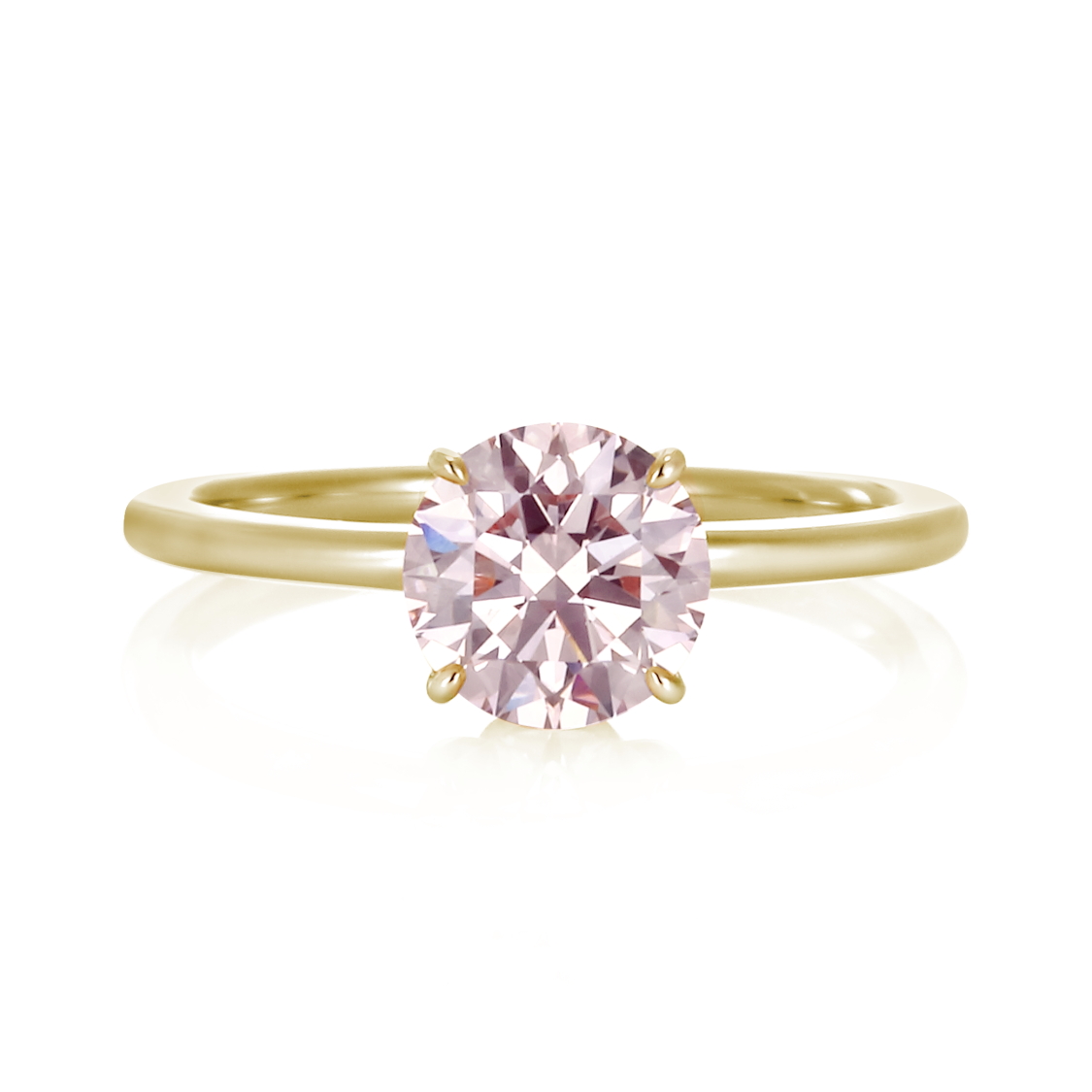 ピンクダイヤモンドの結婚指輪