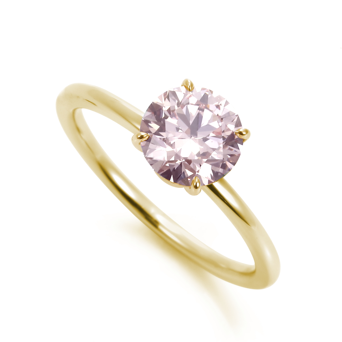 1カラットのピンクダイヤモンド
