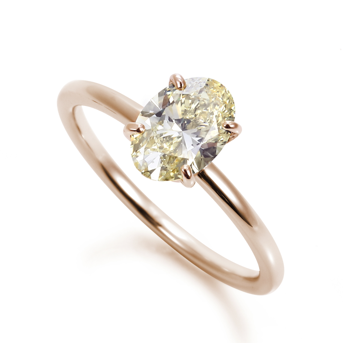 イエローダイヤモンドのリング