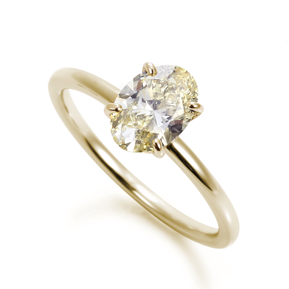 イエローダイヤモンドの婚約指輪