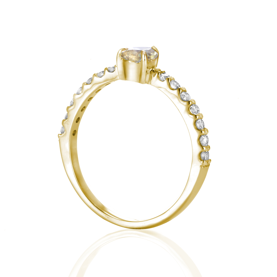 ペアシェイプのラボグロウンダイヤモンド