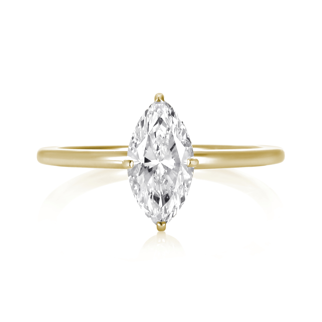 マーキスカットの婚約指輪