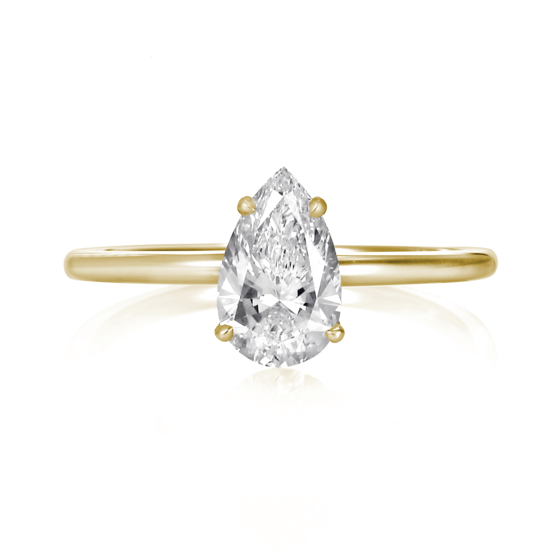 ダイヤモンドのペアシェイプカット