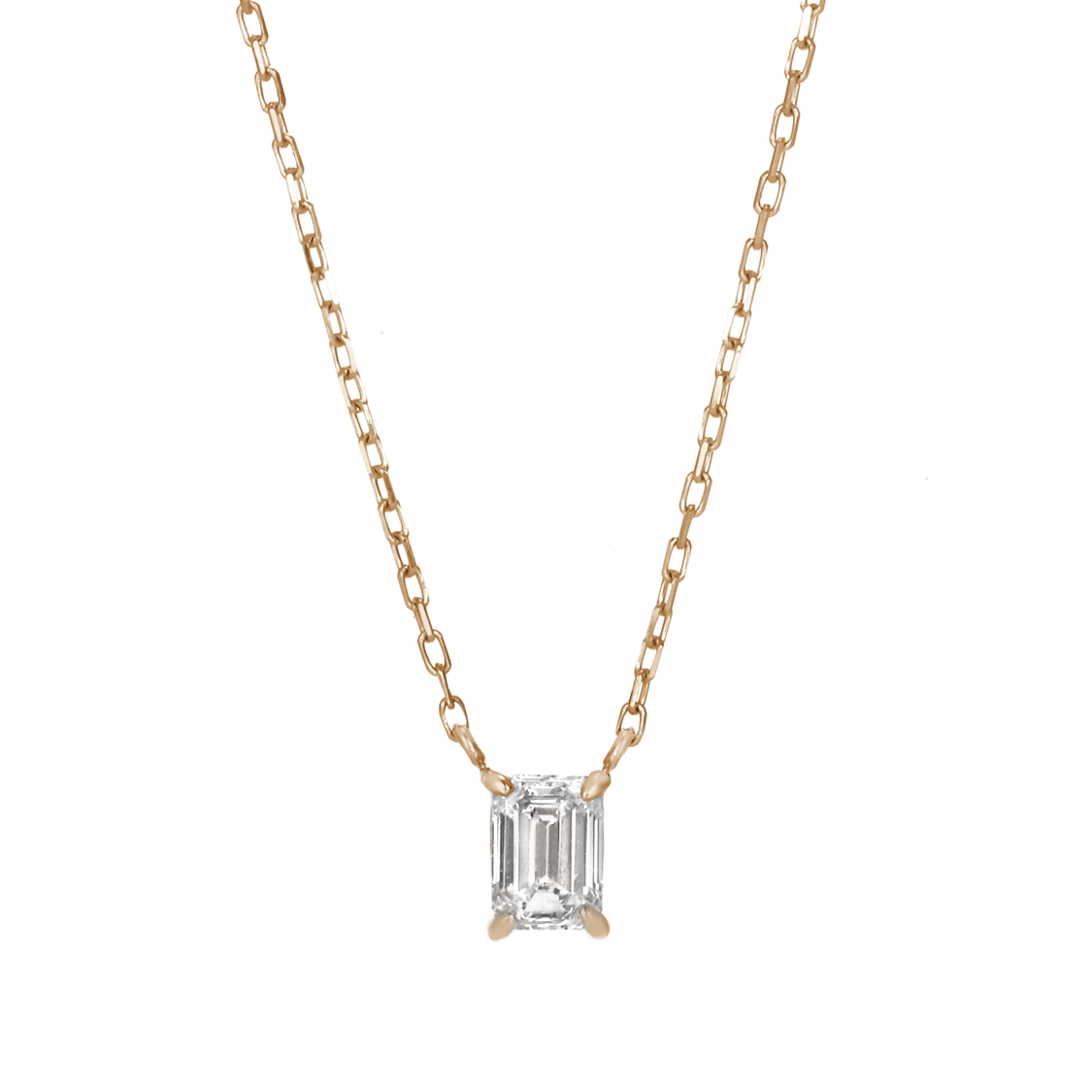 ピンクゴールドのネックレス