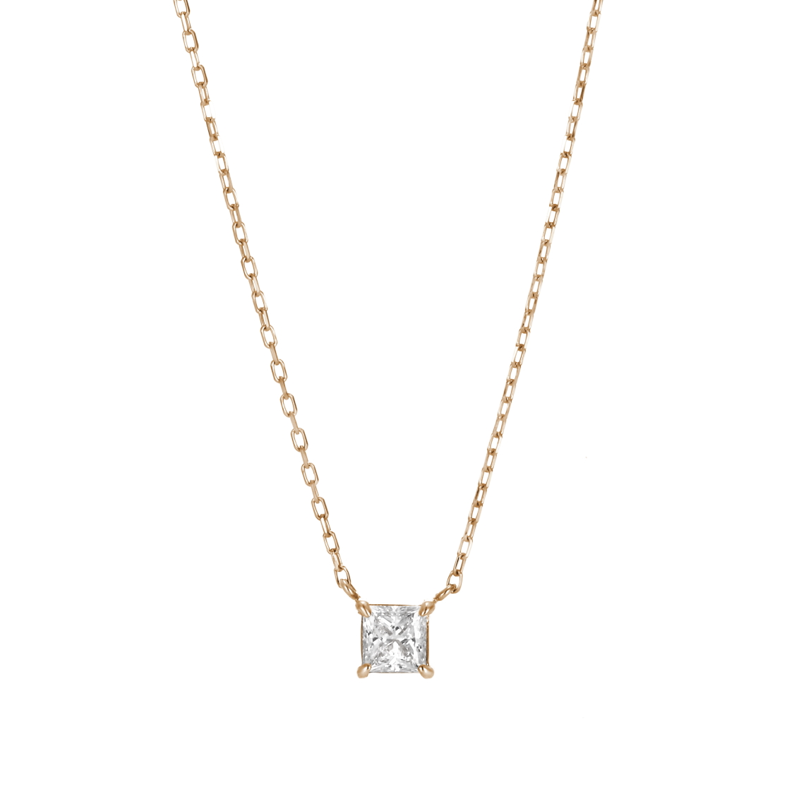 プリンセスカットのネックレス