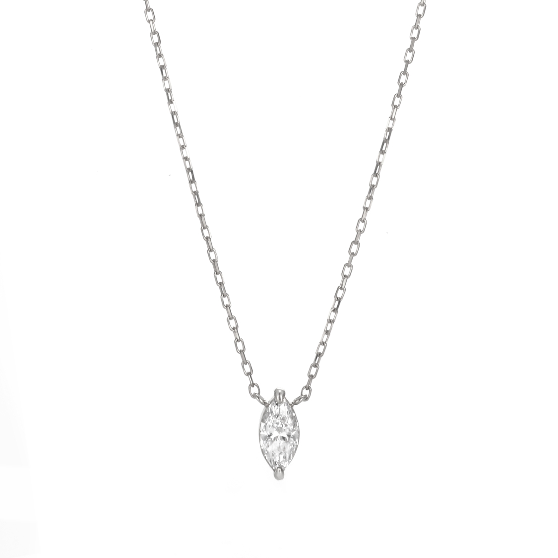 マーキスカットのネックレス