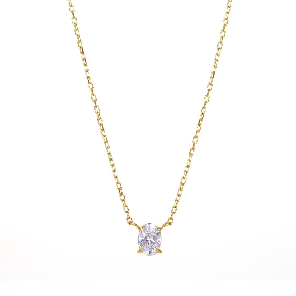 ゴールドのダイヤモンドネックレス